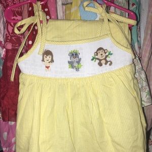 Jungle book smocked set